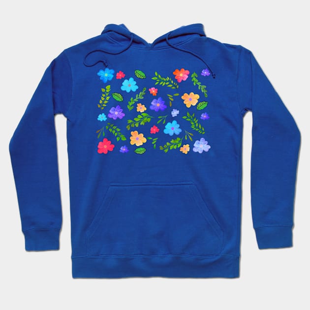 BOTANICAL FLOWERS AND LEAVES PATTERN 2 Hoodie by FLOWER_OF_HEART